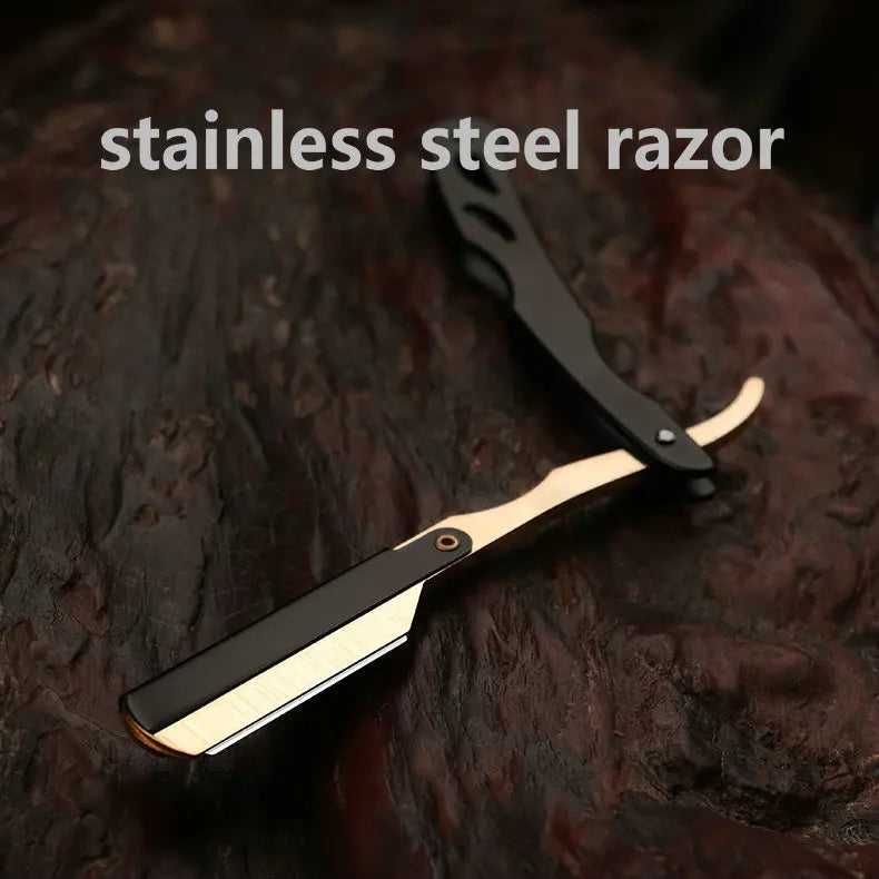 Professional Manual Shaver Straight Edge Stainless Steel Sharp Barber Razor Folding Shaving Beard Trimmer Cutter